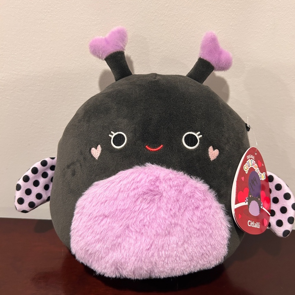 Squishmallows Black and Purple Stuffed Animal